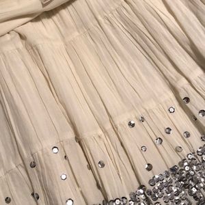 Sequined Trimmed Skirt